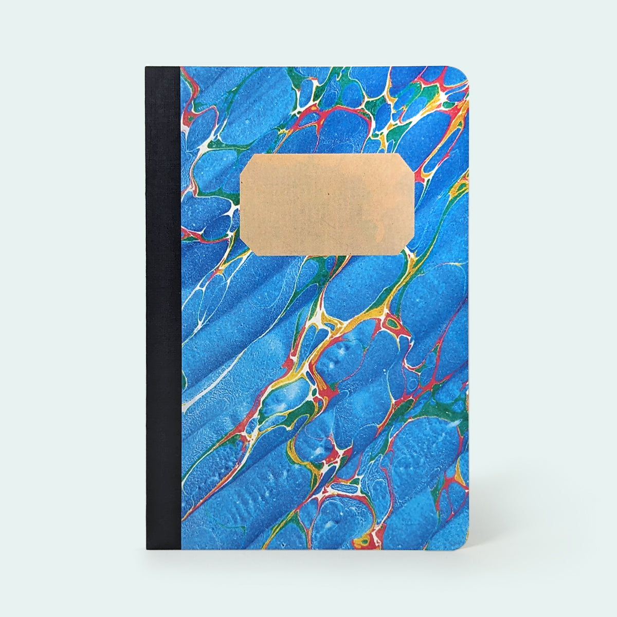 Suminagashi Notebook - Calm Blues